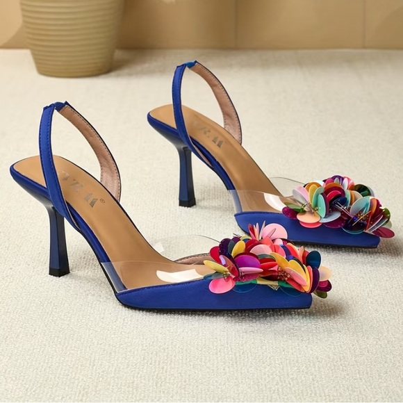 Hautesales Shoes - Vibrant Multicolor Floral Women's Heels